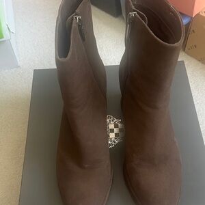 Vince Camuto Dark Brown Ankle Booties